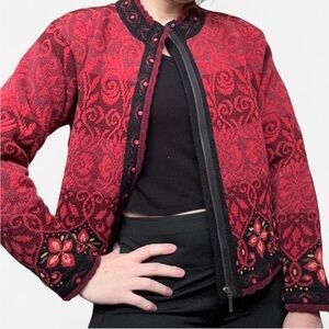 Icelandic Designs Wool Blend Zip-Up Sweater